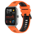 For Amazfit GTS 20mm Sports Two-Color Silicone Watch Band(Orange+Black) -  by PMC TechLife | Online Shopping South Africa | PMC TechLife