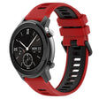 For Amazfit GTR 42mm 20mm Sports Two-Color Silicone Watch Band(Red+Black) - Smart Wear by PMC TechLife | Online Shopping South Africa | PMC TechLife