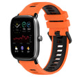 For Amazfit GTS 4 Mini 20mm Sports Two-Color Silicone Watch Band(Orange+Black) -  by PMC TechLife | Online Shopping South Africa | PMC TechLife