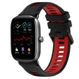 For Amazfit GTS 4 Mini 20mm Sports Two-Color Silicone Watch Band(Black+Red) - Smart Wear by PMC TechLife | Online Shopping South Africa | PMC TechLife