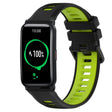 For Honor Watch ES 20mm Sports Two-Color Silicone Watch Band(Black+Green) -  by PMC TechLife | Online Shopping South Africa | PMC TechLife
