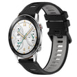 For Honor Watch GS 3i 22mm Sports Two-Color Silicone Watch Band(Black+Grey) -  by PMC TechLife | Online Shopping South Africa | PMC TechLife