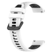 For Xiaomi Watch S2 42mm 22mm Sports Two-Color Silicone Watch Band(White+Black)