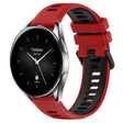 For Xiaomi Watch S2 42mm 22mm Sports Two-Color Silicone Watch Band(Red+Black) - Smart Wear by PMC TechLife | Online Shopping South Africa | PMC TechLife
