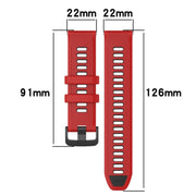 For Xiaomi MI Watch Color 22mm Sports Two-Color Silicone Watch Band(Midnight Blue+White)