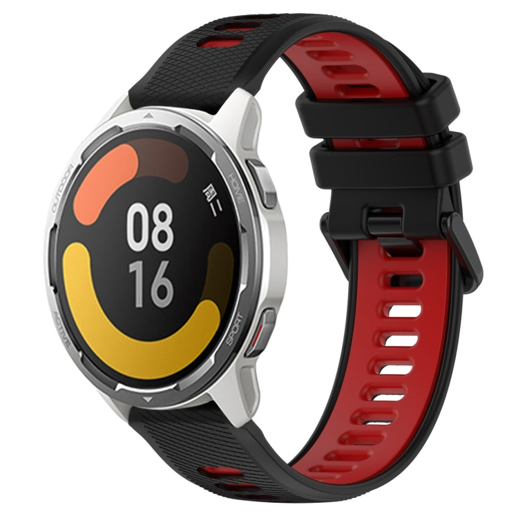 For Xiaomi MI Watch Color 2 22mm Sports Two-Color Silicone Watch Band(Black+Red) -  by PMC TechLife | Online Shopping South Africa | PMC TechLife