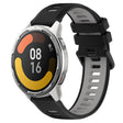 For Xiaomi MI Watch Color 2 22mm Sports Two-Color Silicone Watch Band(Black+Grey) - Smart Wear by PMC TechLife | Online Shopping South Africa | PMC TechLife