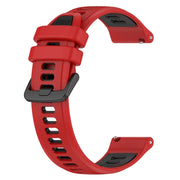 For Xiaomi MI Watch Color 2 22mm Sports Two-Color Silicone Watch Band(Red+Black)
