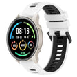 For Xiaomi MI Watch Sport 22mm Sports Two-Color Silicone Watch Band(White+Black) - Smart Wear by PMC TechLife | Online Shopping South Africa | PMC TechLife