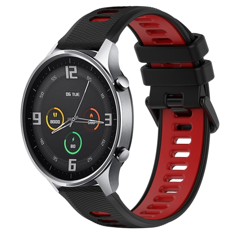 For Xiaomi MI Watch Color 22mm Sports Two-Color Silicone Watch Band(Black+Red) -  by PMC TechLife | Online Shopping South Africa | PMC TechLife