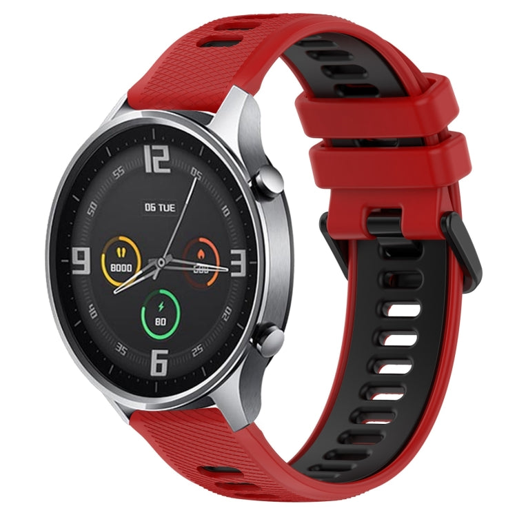 For Xiaomi MI Watch Color 22mm Sports Two-Color Silicone Watch Band(Red+Black) -  by PMC TechLife | Online Shopping South Africa | PMC TechLife