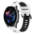 For Amazfit GTR 3 22MM Sports Two-Color Silicone Watch Band(White+Black) -  by PMC TechLife | Online Shopping South Africa | PMC TechLife