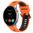 For Amazfit GTR 2 22MM Sports Two-Color Silicone Watch Band(Orange+Black) - Smart Wear by PMC TechLife | Online Shopping South Africa | PMC TechLife