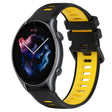 For Amazfit 3 22MM Sports Two-Color Silicone Watch Band(Black+Yellow) -  by PMC TechLife | Online Shopping South Africa | PMC TechLife
