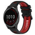 For Garmin Vivoactive 4 22mm Sports Two-Color Silicone Watch Band(Black+Red) -  by PMC TechLife | Online Shopping South Africa | PMC TechLife