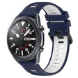 For Samsung Galaxy Watch3 45mm 22mm Sports Two-Color Silicone Watch Band(Midnight Blue+White) - Smart Wear by PMC TechLife | Online Shopping South Africa | PMC TechLife