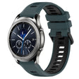 For Samsung Gear S3 Classic 22mm Sports Two-Color Silicone Watch Band(Olive Green+Black) - Smart Wear by PMC TechLife | Online Shopping South Africa | PMC TechLife