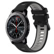 For Samsung Gear S3 Frontier 22mm Sports Two-Color Silicone Watch Band(Black+Grey) - Smart Wear by PMC TechLife | Online Shopping South Africa | PMC TechLife