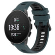 For SUUNTO 9 Peak Pro 22mm Sports Two-Color Silicone Watch Band(Olive Green+Black) - Smart Wear by PMC TechLife | Online Shopping South Africa | PMC TechLife