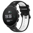 For SUUNTO 9 Peak Pro 22mm Sports Two-Color Silicone Watch Band(Black+White) - Smart Wear by PMC TechLife | Online Shopping South Africa | PMC TechLife