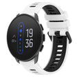 For  SUUNTO 9 Peak 22mm Sports Two-Color Silicone Watch Band(White+Black) - Smart Wear by PMC TechLife | Online Shopping South Africa | PMC TechLife