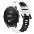 For SUUNTO 5 Peak 22mm Sports Two-Color Silicone Watch Band(White+Black) - Smart Wear by PMC TechLife | Online Shopping South Africa | PMC TechLife