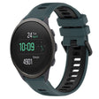 For SUUNTO 5 Peak 22mm Sports Two-Color Silicone Watch Band(Olive Green+Black) - Smart Wear by PMC TechLife | Online Shopping South Africa | PMC TechLife