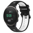 For SUUNTO 5 Peak 22mm Sports Two-Color Silicone Watch Band(Black+White) - Smart Wear by PMC TechLife | Online Shopping South Africa | PMC TechLife
