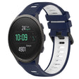 For SUUNTO 5 Peak 22mm Sports Two-Color Silicone Watch Band(Midnight Blue+White) -  by PMC TechLife | Online Shopping South Africa | PMC TechLife