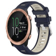 For Garmin Forerunner 645 20mm Sports Two-Color Steel Buckle Silicone Watch Band(Midnight Blue+Starlight) -  by PMC TechLife | Online Shopping South Africa | PMC TechLife