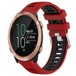 For Garmin Forerunner 645 Music 20mm Sports Two-Color Steel Buckle Silicone Watch Band(Red+Black) - Smart Wear by PMC TechLife | Online Shopping South Africa | PMC TechLife