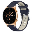 For Honor Watch GS 3 22mm Sports Two-Color Steel Buckle Silicone Watch Band(Midnight Blue+Starlight) - Smart Wear by PMC TechLife | Online Shopping South Africa | PMC TechLife