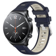 For Xiaomi MI Watch S1 22mm Sports Two-Color Steel Buckle Silicone Watch Band(Midnight Blue+Starlight) - Smart Wear by PMC TechLife | Online Shopping South Africa | PMC TechLife