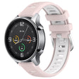 For Xiaomi MI Watch Sport 22mm Sports Two-Color Steel Buckle Silicone Watch Band(Pink+White) - Smart Wear by PMC TechLife | Online Shopping South Africa | PMC TechLife