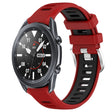 For Samsung Galaxy Watch3 45mm 22mm Sports Two-Color Steel Buckle Silicone Watch Band(Red+Black) - Smart Wear by PMC TechLife | Online Shopping South Africa | PMC TechLife