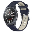 For Samsung Galaxy Watch3 45mm 22mm Sports Two-Color Steel Buckle Silicone Watch Band(Midnight Blue+Starlight) - Smart Wear by PMC TechLife | Online Shopping South Africa | PMC TechLife