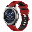 For Samsung Gear S3 Classic 22mm Sports Two-Color Steel Buckle Silicone Watch Band(Red+Black) - Smart Wear by PMC TechLife | Online Shopping South Africa | PMC TechLife