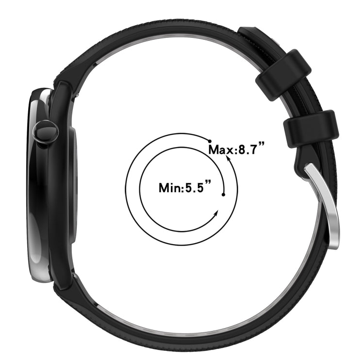For SUUNTO 9 Peak Pro 22mm Sports Two-Color Steel Buckle Silicone Watch Band(Black+Blue) -  by PMC Jewellery | Online Shopping South Africa | PMC Jewellery | Buy Now Pay Later Mobicred