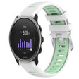 For SUUNTO 5 Peak 22mm Sports Two-Color Steel Buckle Silicone Watch Band(White+Teal) - Smart Wear by PMC TechLife | Online Shopping South Africa | PMC TechLife