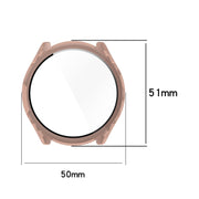 For Garmin Forerunner 965 PC + Toughened Film Integrated Watch Protective Case(Blue)