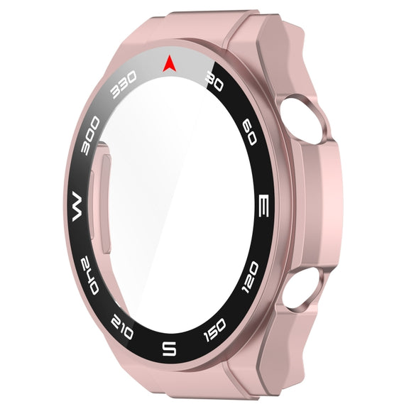 For Huawei Watch Ultimate PC+ Toughened Film Integrated Watch Protective Case(Rose Gold)