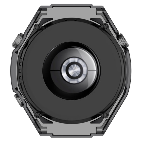 For Huawei Watch Ultimate PC+ Toughened Film Integrated Watch Protective Case(Black)