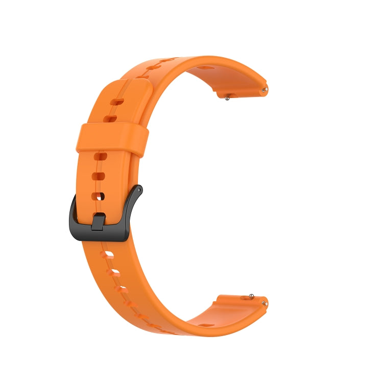 For Huawei Band 7 Solid Color Silicone Watch Band(Orange) - Smart Wear by PMC TechLife | Online Shopping South Africa | PMC TechLife