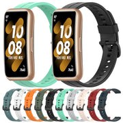 For Huawei Band 7 Solid Color Silicone Watch Band(Midnight Blue)