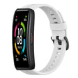 For Huawei Band 6 Solid Color Silicone Watch Band(White) - Smart Wear by PMC TechLife | Online Shopping South Africa | PMC TechLife