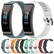 For Huawei Band 3 Solid Color Silicone Watch Band(Red)