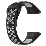 For Redmi Watch 3 Sports Two-Color Silicone Watch Band(Black+Grey)