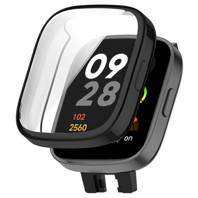 For Redmi Watch 3 TPU Fully Enclosed Watch Protective Case(Black)