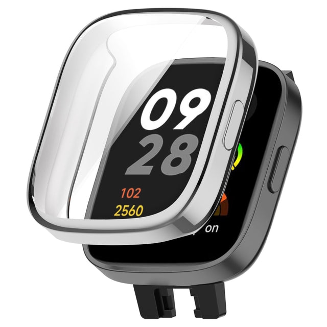 For Redmi Watch 3 TPU Fully Enclosed Watch Protective Case(Sliver)