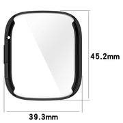 For Redmi Watch 3 TPU Fully Enclosed Watch Protective Case(Black)